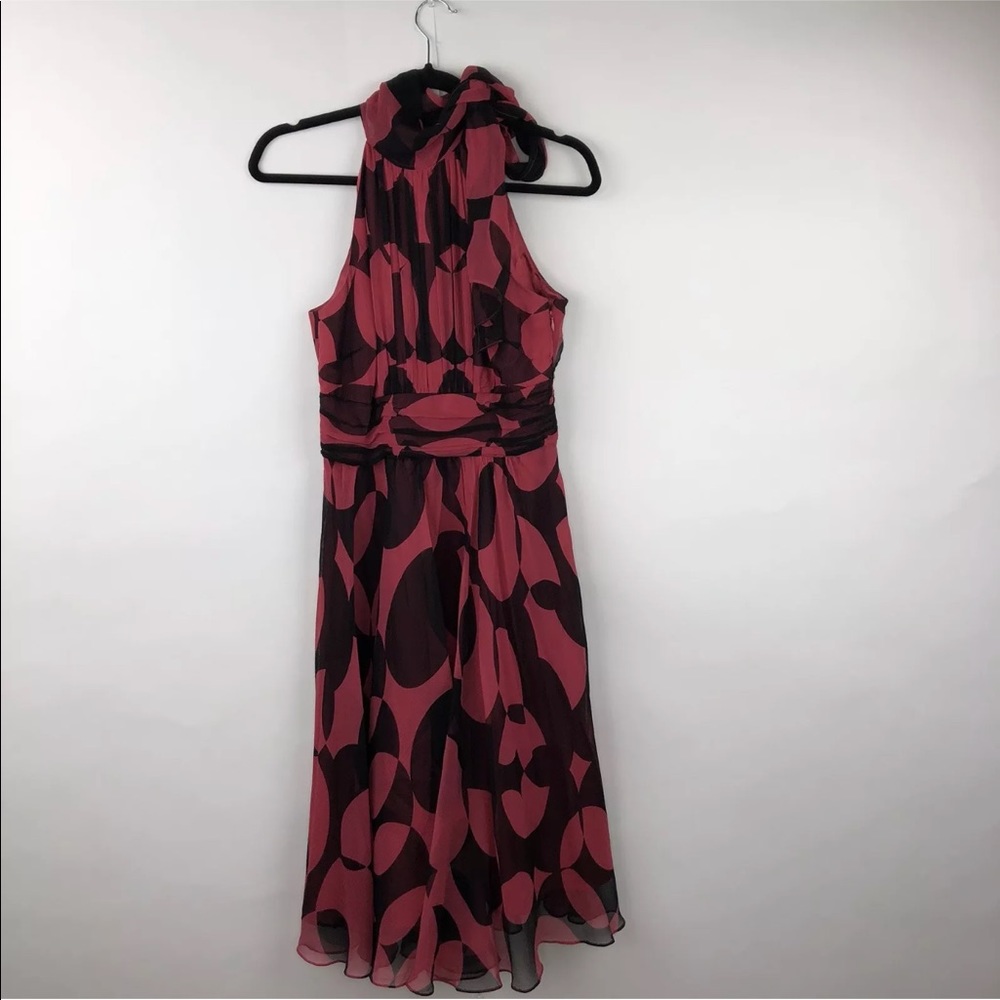 Coast Dress Sz 8 High Neck Cut-Out Back